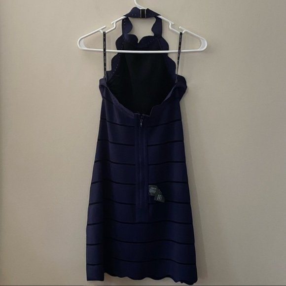 ✨8x HP✨Herve Leger Scallop Edge Mini Dress NWT - Picture 6 of 10